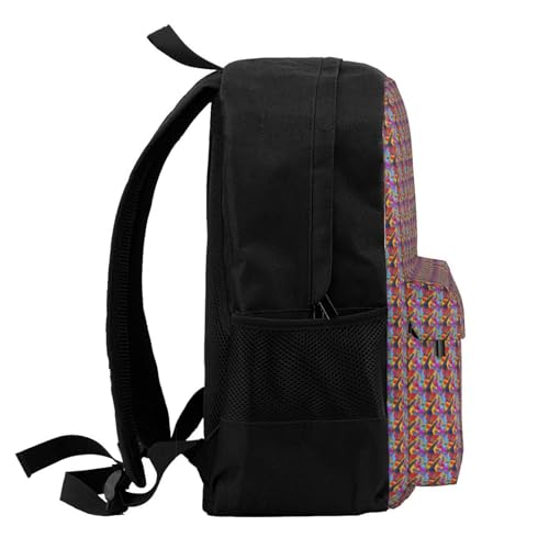 Mochila para adulto con estampado acústico y guitarras, resistente al agua miniatura 5