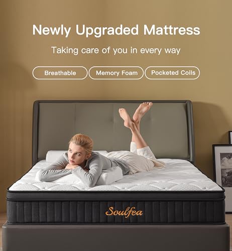Soulfea 3Ft Single Mattress,9 Inch Innerspring Hybrid Mattresses,7 Zone Pocket Spring & Memory Foam Mattress, Orthopedic Support For Back Pain,Medium Firm Breathable Bed Mattres(90X190X22Cm) - 4