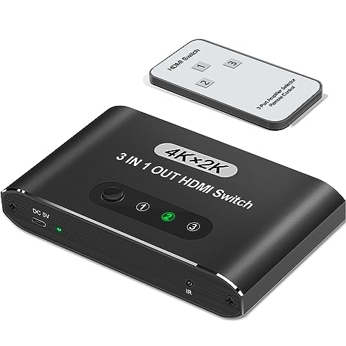 HDMI ؑ֊ 31o HDMI ZN^[y4Kx2K ŁRtzHDMI z /蓮؂ւ 4K/1080p/3Do R A~Ov bL|[g HDMI ؑ֊ HDTV/Xbox/P