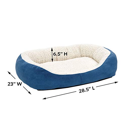 Image of Midwest Homes for Pets Cuddle Bed, Blue, Medium