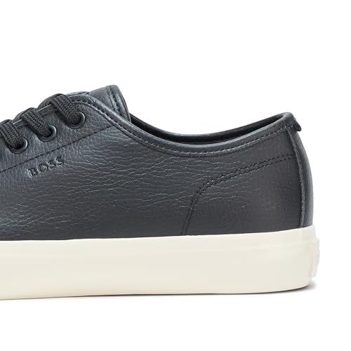 Image of BOSS Men's Aiden Logo Block Leather Low Top Sneakers