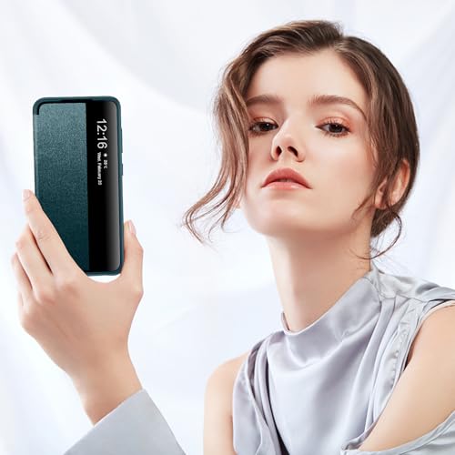 Coque Samsung S22 rabat vert résistant aux rayures et chutes 360