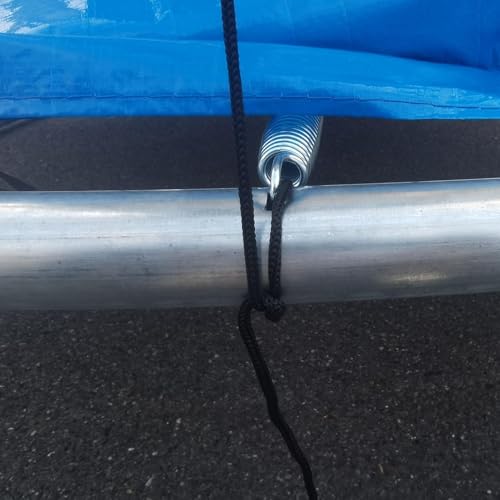 Toldo para trampolín con protección UV de malla transpirable para jardín 7
