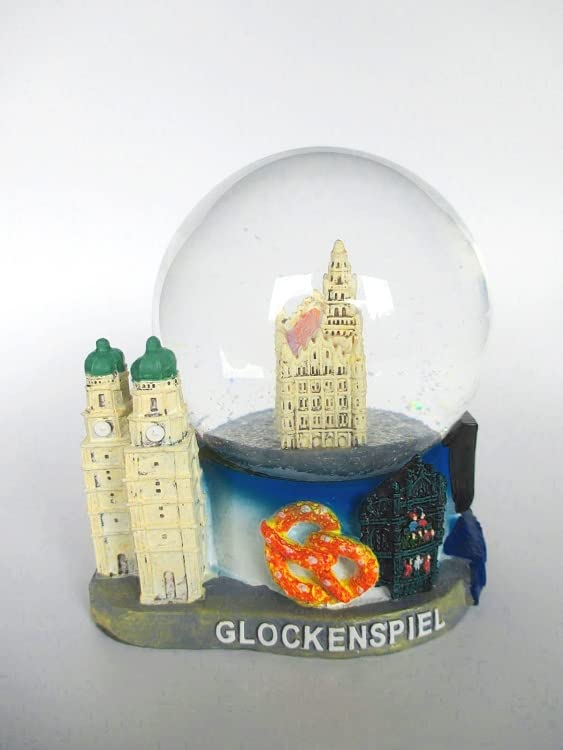 München Schneekugel XL - Marienplatz Rathaus Souvenir 13cm