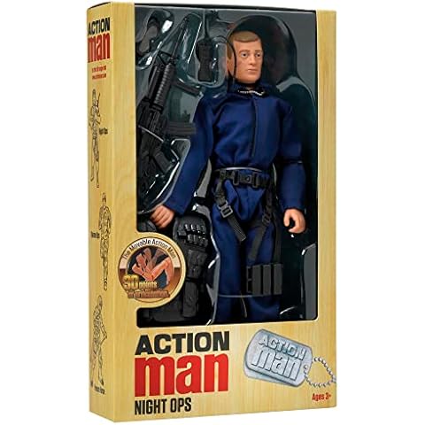 Action Man Night Ops 12” Figure with Accessories 30 points of Articulation 4th Generation Special Edition AM738 Cover