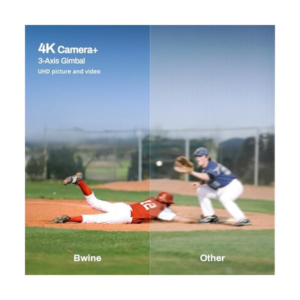 Bwine F7GB2 Drone with 4K Camera for Adults, 3-Axis Gimbal, 9800FT Transmission Range, FAA compliance, 50Mins Flight Time with 2 Batteries, GPS Auto Return+Follow Me+Beginner Mode