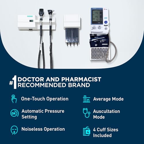 OMRON IntelliSense Professional Digital Blood Pressure Monitor for Clinical Use & Upper Arm Blood Pressure Cuffs - #1 Doctor & Pharmacist Recommended Brand - Clinically Validated