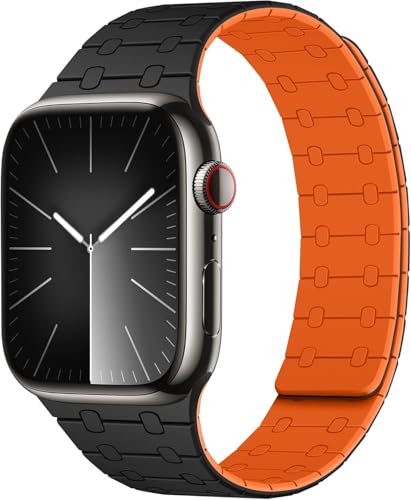 Image of Velour Silicone Watch Strap Compatible with Apple Watch 41mm, 40mm & 38mm, for iWatch Series SE, SE2,10 9, 8, 7, 6, 5, 4, 3 -Sport Loop for Men & Women(Watch Not Included)