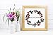 Louise Maelys Embroidery Kit for Beginner Flower Wreath Full Range Cross Stitch with Pattern Stamped DIY Embroidery Starter Kits