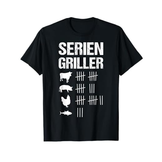 Herren Seriengriller Grillen Grillfan BBQ Barbecue Männer Geschenk T-Shirt