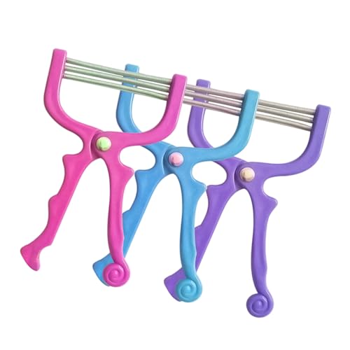 MOTHNUR 3 piezas Depiladoras Faciales Manuales Herramienta Portátil con Resorte para Eliminación Indolora de Frente Mejillas y Superior para Mujer y Hombre Color Aleatorio Color Aleatorio
