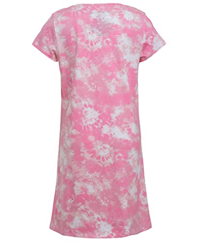 Calvin Klein Girls' Short Sleeve T-Shirt Dress, Pullover Style with Crew-Neck Neckline, Logo Detailing2