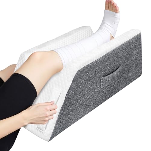 XDTIME Leg Elevation Pillow Leg Support Pillow for After Surgery Injury and Rest Memory Foam Wedge Pillows for Legs Sweeling and Sleeping Blood Circulation Knee Ankle and Foot Pain Relief Recovery.