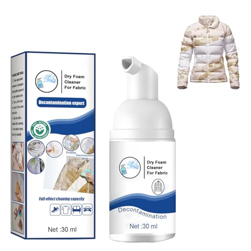 Agente de Limpieza en Seco,Limpiador de Ropa de Espuma,Limpiador de Ropa de Espuma Seca,Limpiador de Espuma Seca para Ropa,Foam Dry Cleaning Agent for Fabrics,Dry Foam Cleaner for Clothes,30ML