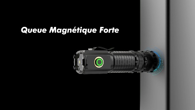 Lampe De Poche LED Rechargeable 5 000 Lumens – Étanche, 5 Modes D Eclairage Pour Outdoor Le Camping La Randonnee