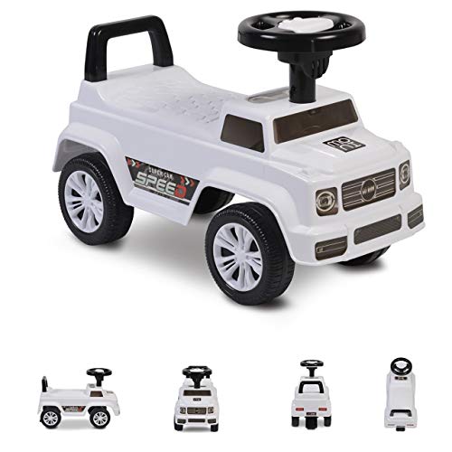 Moni Rutschauto Kinderauto Speed JY-Z12 Musikfunktion, ab 18 Monaten, max. 25 kg, Farbe:weiß – Bild 3