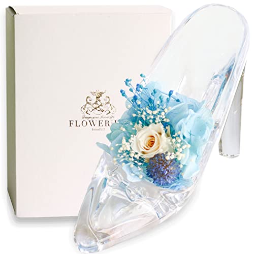 ガラスの靴 プリザーブドフラワー フラワーギフト クリスマス 誕生日プレゼント 薔薇 花 枯れない フラワー