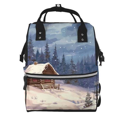 Sac à dos à langer grande capacité avec rangements pour maman active