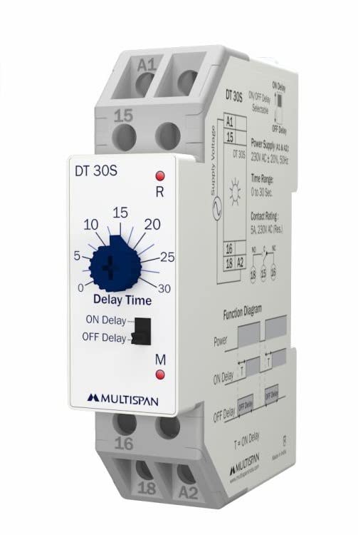 DT30S ON/Off DELAY Timer 30 SEC Range Amazon.in Industrial & Scientific