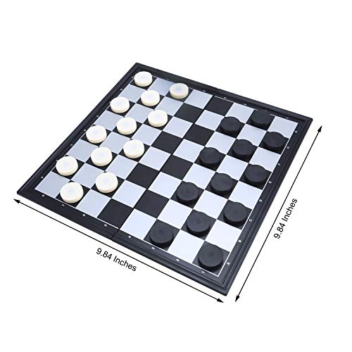 Juego de Damas Magnético de Viaje con Tablero Plegable miniatura 2