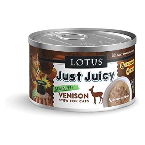 Lotus Venison Stew Canned Cat Food (Case of 24) Cover