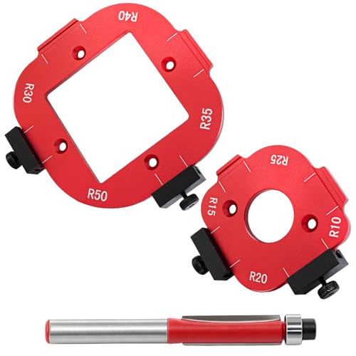 Frässchablon für Oberfräse mit Bündigfräser Radius Jig Router Templates
