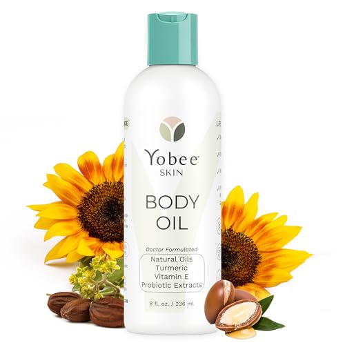 Yobee Hydrating Body Oil for Women and Men, Moisturizing After Shower Dry Skin Treatment, Natural...