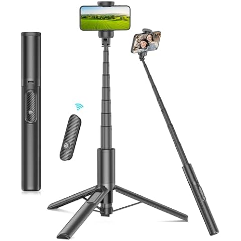 Gahenwo 60" Selfie Stick Tripod with Remote Cover