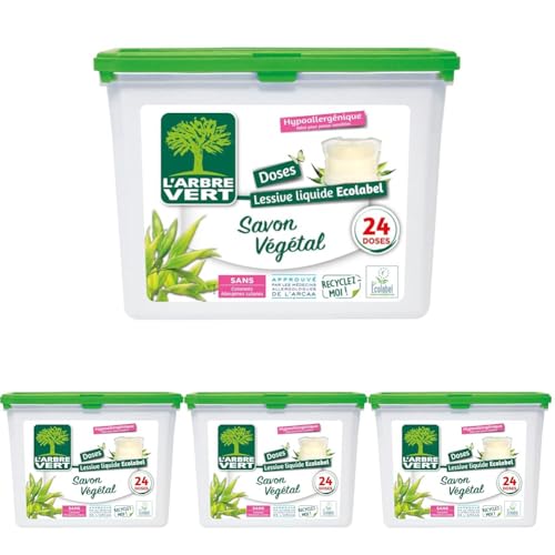 Lessive Capsules Peaux Sensibles Savon Végétal 'arbre La Boîte De 24 Capsules - vue 4