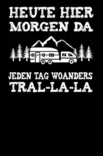 Wohnwagen Tralala: A5 Punkteraster Notizbuch für Camping, Wohnwagen, Bulli, Outdoor Camper und Urlauber
