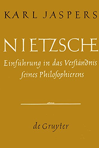 Nietzsche: Einführung in das Verständnis seines... [German] B002IZZC9E Book Cover