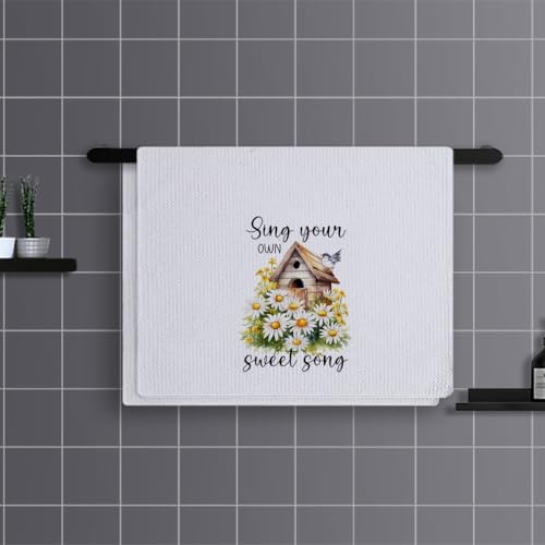 Geschirrtücher Elegantes Gelb Beige Handtücher Waffeltücher Küchentücher Geschirrhandtücher Saugfähige Trockentücher Küche Multi-Purpose Abtrockentücher Küche Handtuchset 4 Stück (40x60cm) – Bild 3