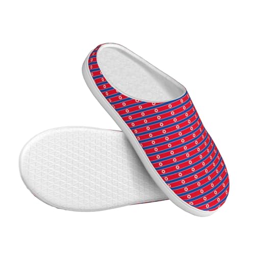 Chaussons drapeau coréen lavables et mixtes avec semelle TPR résistante - 3