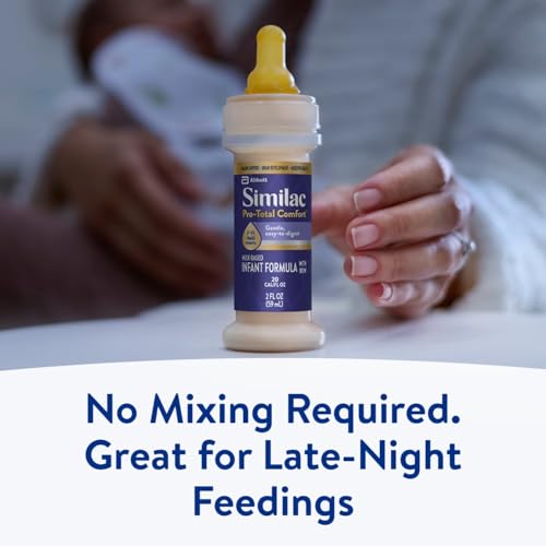 Image of Similac Pro-Total Comfort Infant Formula With Iron, Gentle, Easy-to-Digest Formula, Has 2'-FL HMO for Immune Support, Non-GMO, Ready-to-Feed Baby Formula, 2-fl-oz Bottle, Pack of 48
