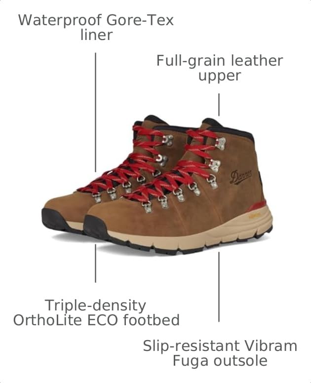 Image of Mountain 600 Leaf GTX Obsidian /Kangaroo | Waterproof Danner Dry Suede, Vibram Megagrip Sole Lightweight Cushioned Trail Footwear