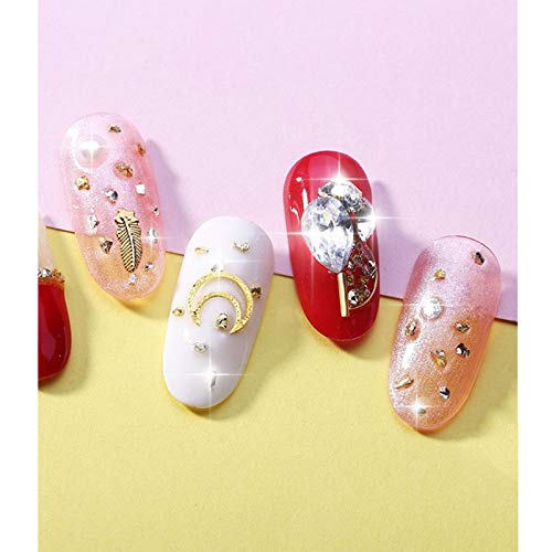 Nagelkunst Perlen Glitter 3d Nagel Dekoration 4 Boxen 3d Nagelkunst Strass Kristalle Mix Größe Strasssteine Nägel… – Bild 8