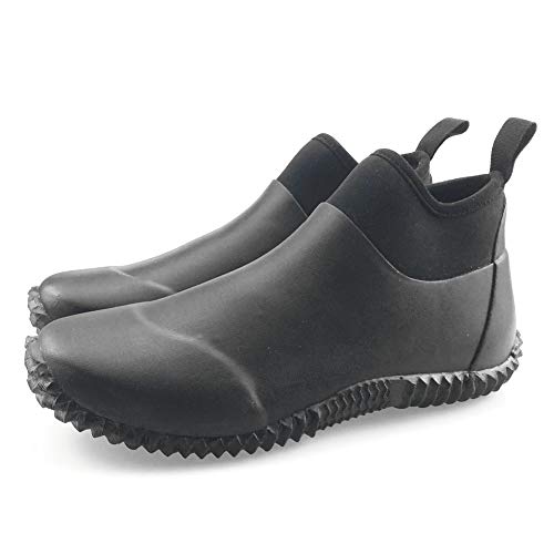 SYLPHID Men's Garden Shoes Women's Rain Shoe Waterproof Neoprene Camp Booties for Camping, Lawn Care, Gardening and Yard Work