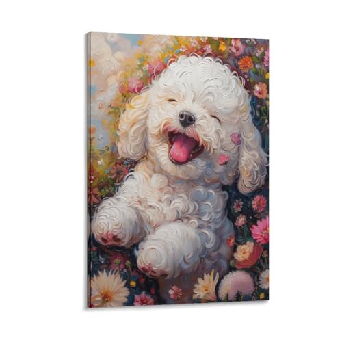 Peintures sur toile chiot mignon pour une ambiance douce à la maison