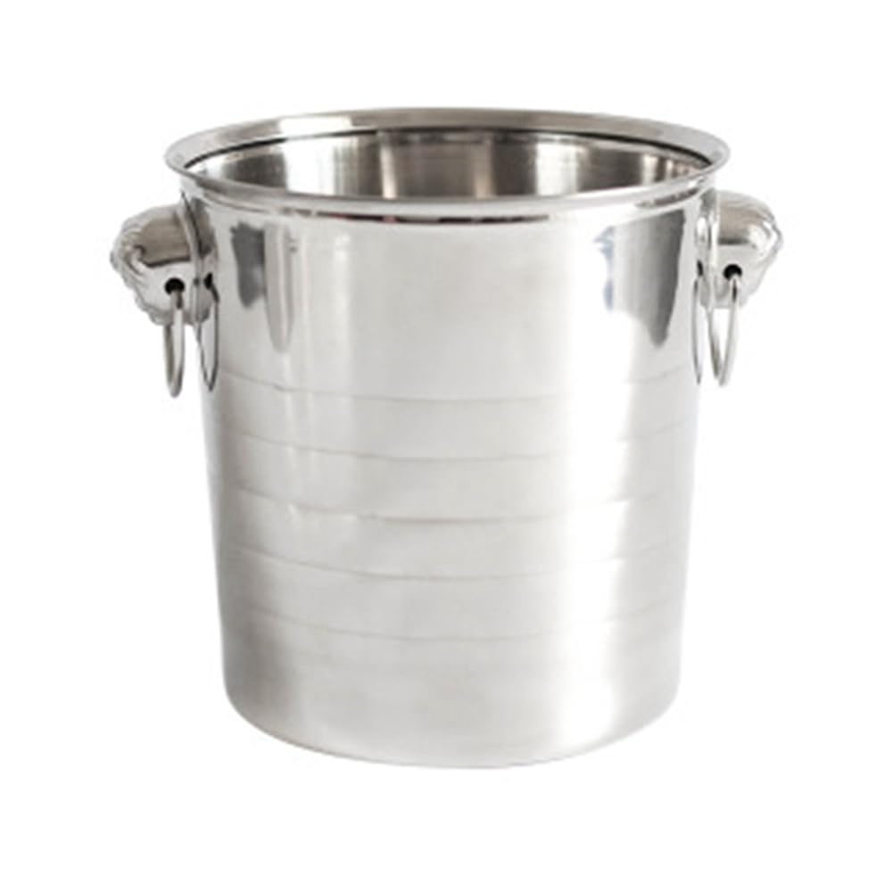CTRLZS Stainless Steel Ice Punch Bucket Wine Beer Cooler Champagne Cooler Portable Bar Party Club Ice Bucket Container 3L