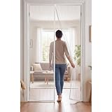 Zanzariera con Magneti per Porte 84 x 175 cm Non È Necessario Praticare Fori Tenda Zanzariera Porte Chiusura Automatica Proteggete La Vostra Famiglia Dalle Zanzare, Bianco