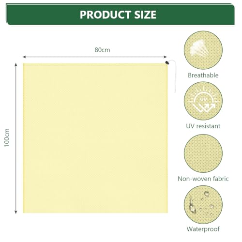 OFFCUP Plant Fleece Frost Protection Cover, 2pcs 60GSM 80×100cm Garden Fleece Frost Protection with Zip - Image 2