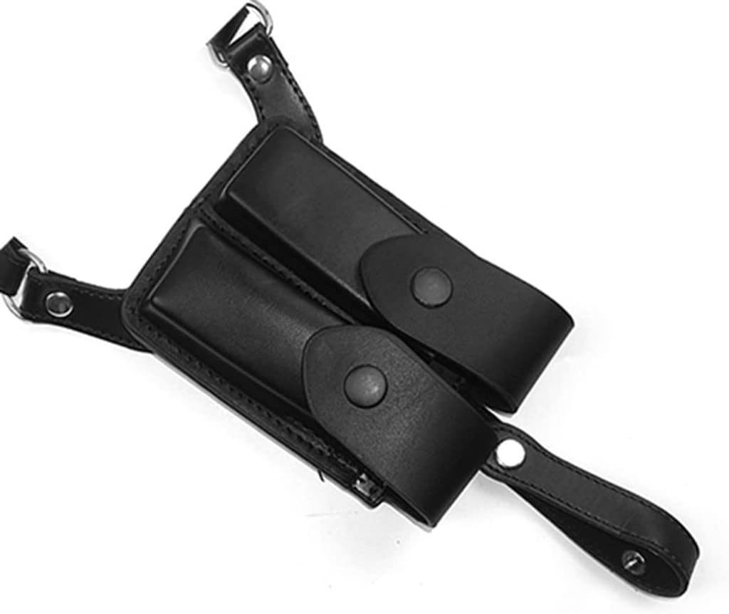 Fondina Verticale Pera, Fondina Pera Doppia Sotto L'Ascella, Fondina Pera Tattica in Pelle/Black/Size