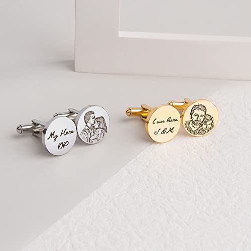 Set personalizado de mancuernas y pin con foto minimalista para hombre miniatura 2