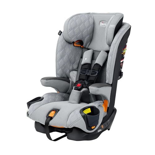 Chicco MyFit Air ClearTex 2-in1 Harness Booster Car Seat, 5-Point Harness Car Seat and High Back Booster, for Children 26.5-100 lbs. | Stratus/Grey
