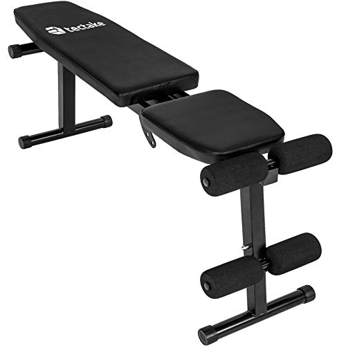 tectake® Multifunktion Hantelbank klappbar, Schrägbank, Trainingsbank 5-fach verstellbar, Ganzkörper Workout im Home Gym, für Langhantel oder Hantel Training, Bauch Beine Po, Sit Up, Rückentraining – Bild 5