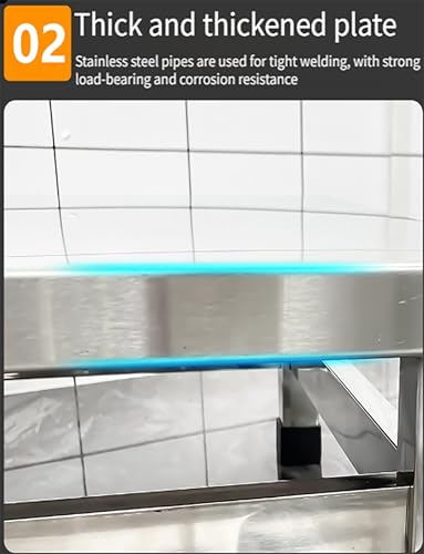 Support de calage robuste en inox avec capacité de 500 kg pour garage