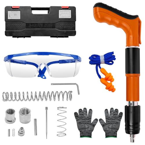Image of Concrete Nail Gun Kit, Removable Manual Steel Nail Gun(Orange, No Nails)