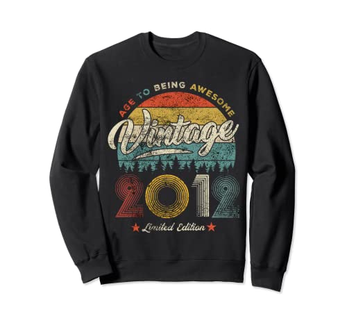Retro vintage best of 2012 t awesome since birthday gifts Sudadera