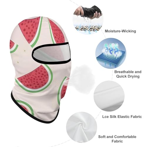 Balaclava Mask for Men Ski Mask for Women Beautiful Watermelon Full Face Mask Face Cover for Cycling, 1, Style miniatura 3