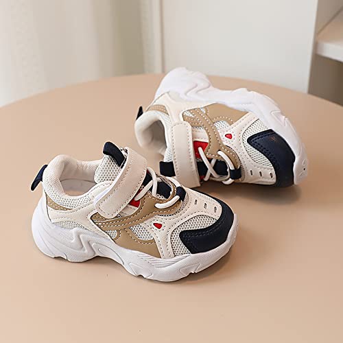 Shoes Running Mesh Girls Sneakers Boys Kids Sport Casual Toddler Baby Baby Shoes Light Up Sports (Beige, 18-24Months) #TOP4